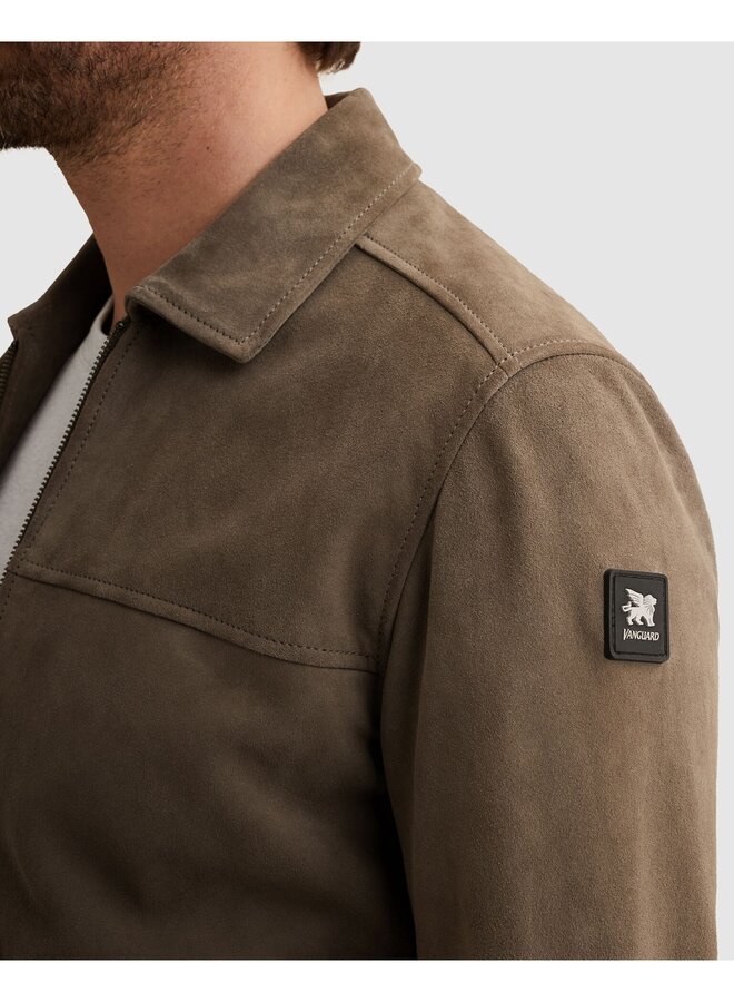 VLJ2602180 8027 Vanguard Zip jacket Suede Shirtjacket Bungee Cord