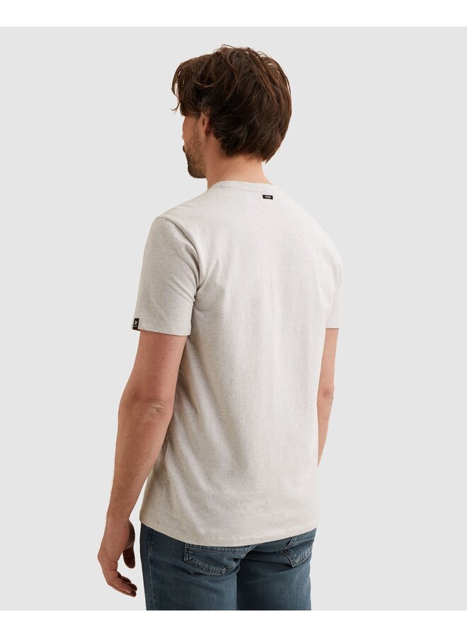 VTSS2603514 9017 Vanguard Short sleeve r-neck cotton elastan jersey melange Moonstruck