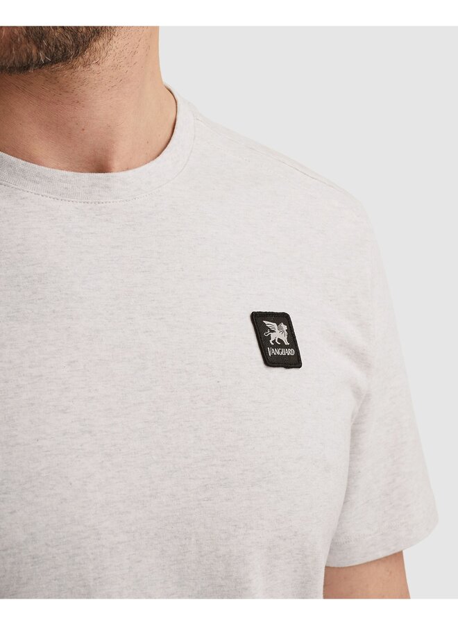 VTSS2603514 9017 Vanguard Short sleeve r-neck cotton elastan jersey melange Moonstruck