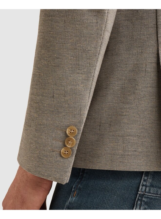 VBL2602193 8265 Vanguard Blazer Scura Printed Structure Pure Cashmere