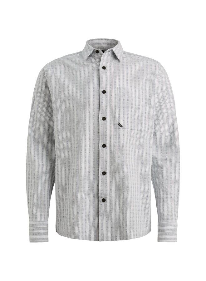 VSI2603223 5073 Vanguard LONG SLEEVE SHIRT Stripe Structure stretch Sky Captain