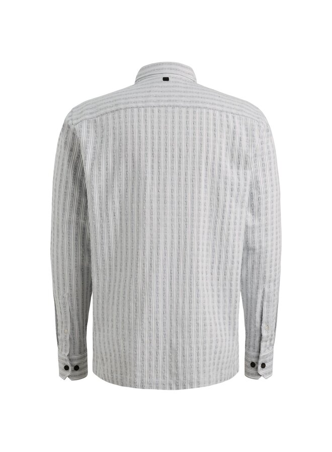 VSI2603223 5073 Vanguard LONG SLEEVE SHIRT Stripe Structure stretch Sky Captain