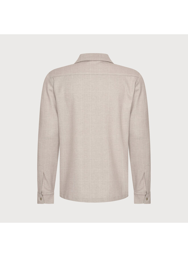 pisaS26-M22 Blue Industry overshirt stretch SAND