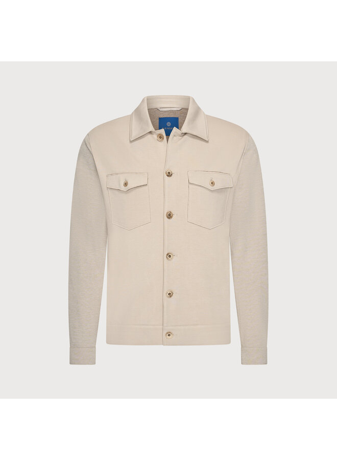 MilanoS26-M33 Blue Industry overshirt stretch