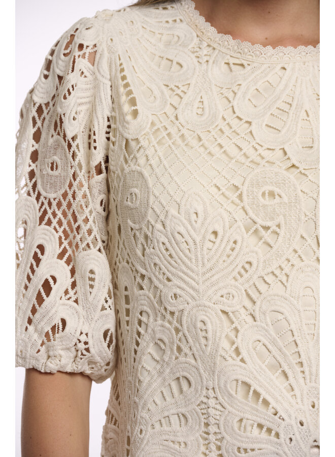 Chantalle.7002622 Rino&Pelle Short balloon sleeve top  Birch