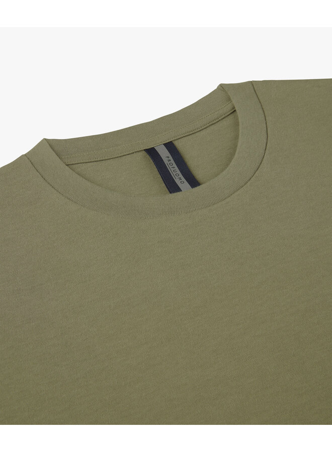 PPXT10003G Profuomo t-shirt crew neck ss mid green