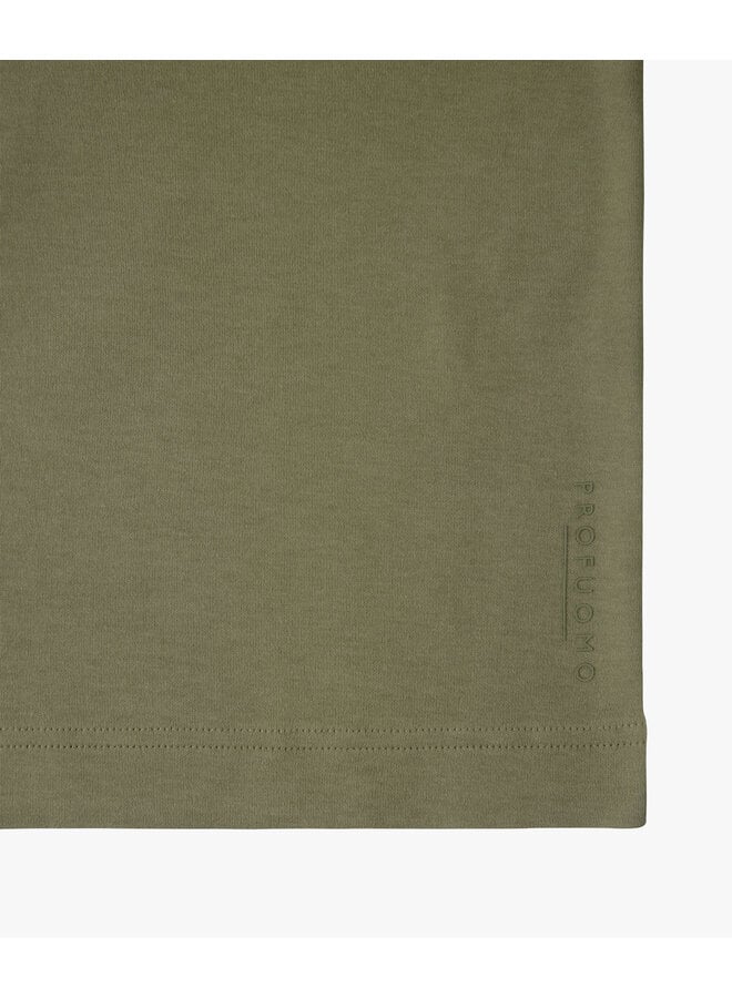 PPXT10003G Profuomo t-shirt crew neck ss mid green