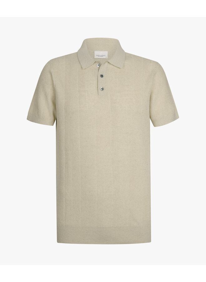 PPXD10003D Profuomo polo ss raw white
