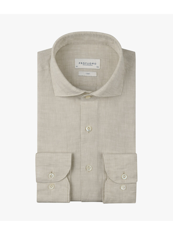 PPXH10017K Profuomo shirt cutaway sf sand