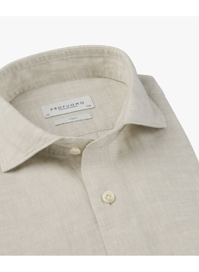 PPXH10017K Profuomo shirt cutaway sf sand