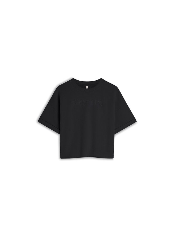 3s5267-30775 990 Summum Top short sleeve sweat Black