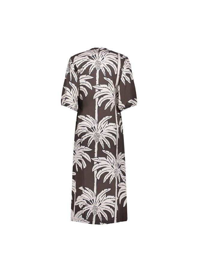 67113-20 775 Geisha dress brown/off white