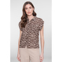 63242-20 720 Geisha blouse sand/chocolate brown