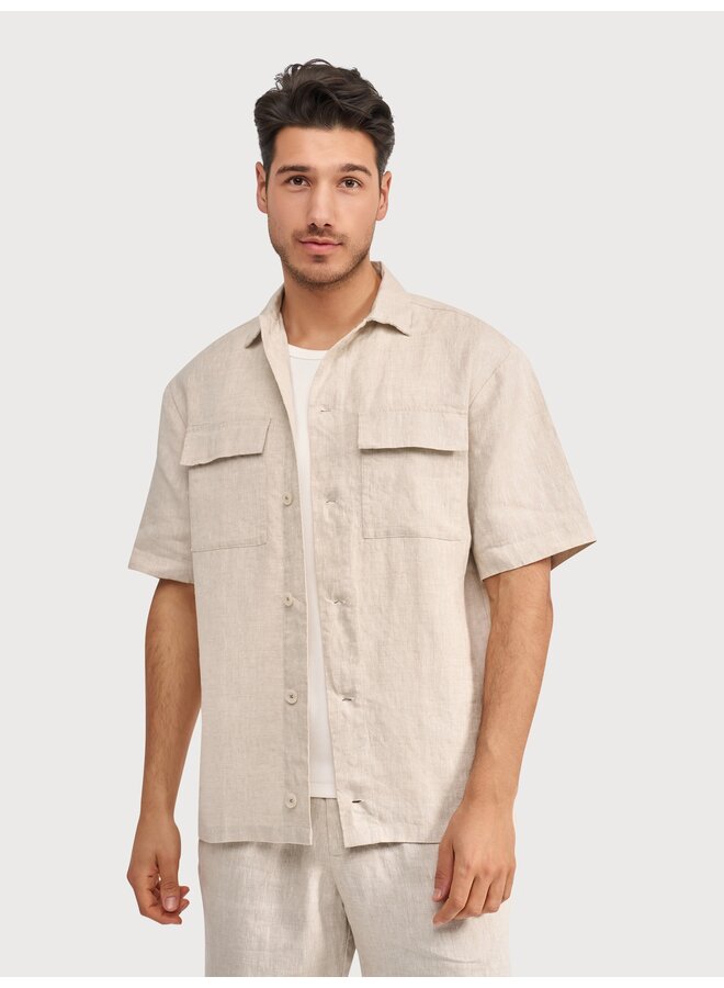 6120.61 Blue Industry polo shirt SAND