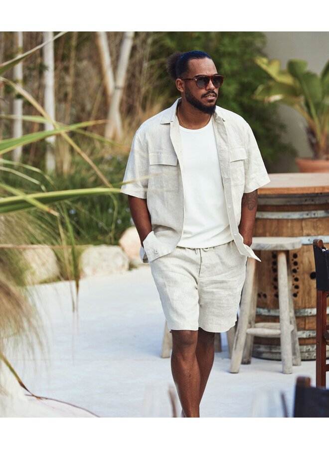 6120.61 Blue Industry polo shirt SAND