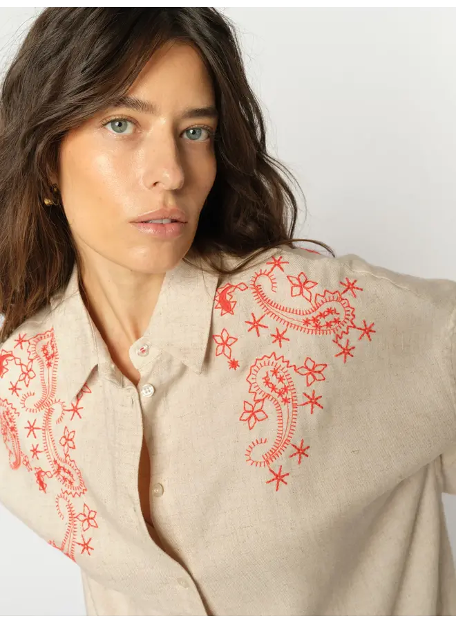 176960 119 Mos Mosh MM Audri Coleen Shirt Clay