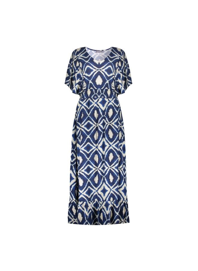 67116-20 718 Geisha dress ecru/navy