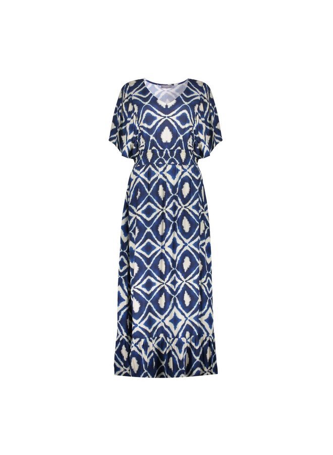 67116-20 718 Geisha dress ecru/navy