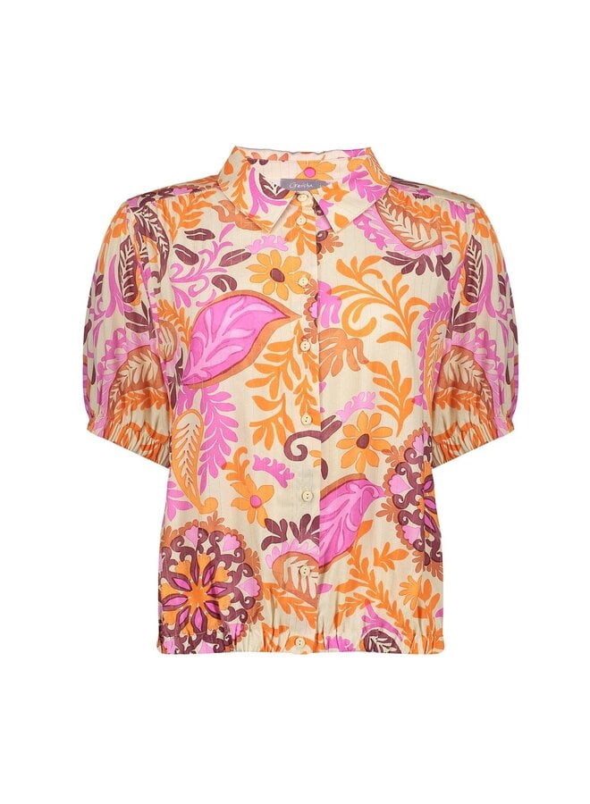 63499-20 250 Geisha blouse orange/pink/sand