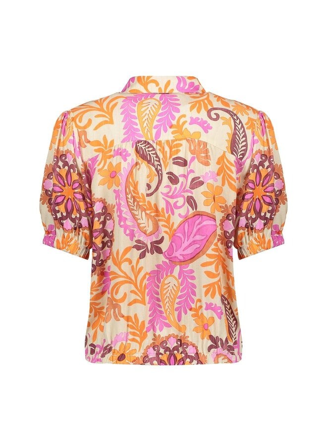 63499-20 250 Geisha blouse orange/pink/sand