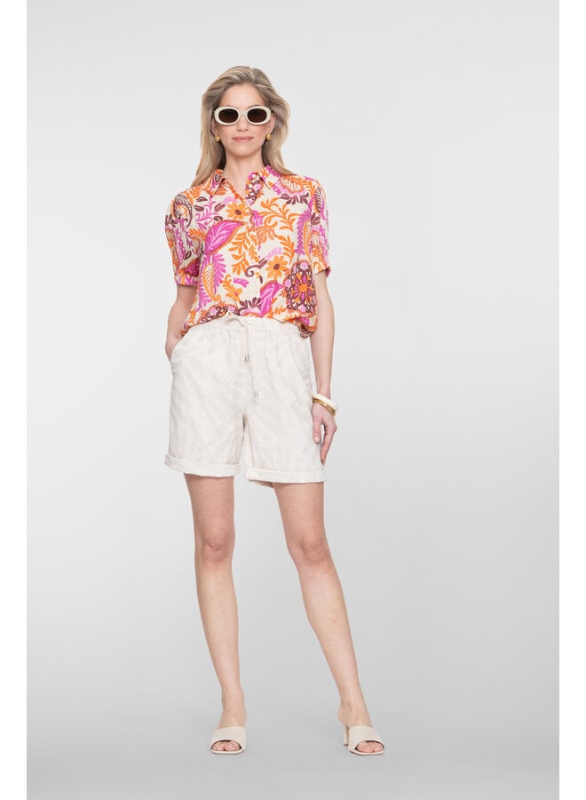 63499-20 250 Geisha blouse orange/pink/sand