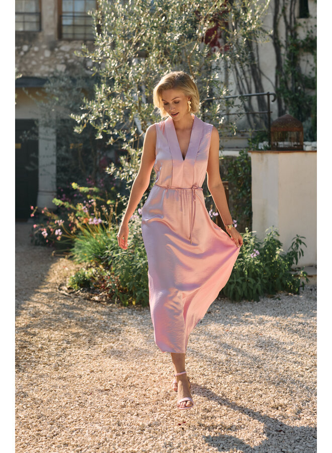 NKS14018 65 Nukus Violet Dress Silky Fango