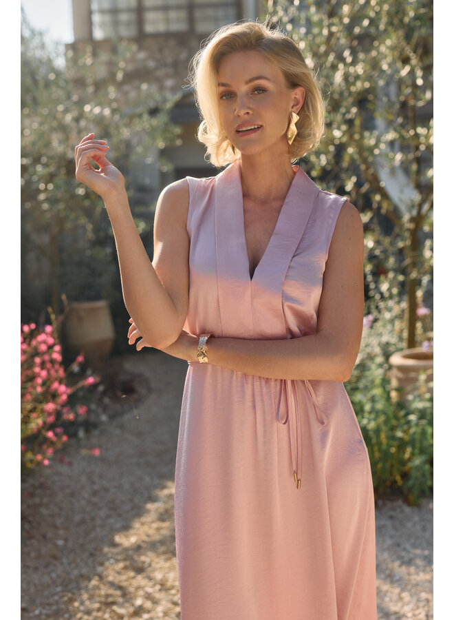 NKS14018 65 Nukus Violet Dress Silky Fango