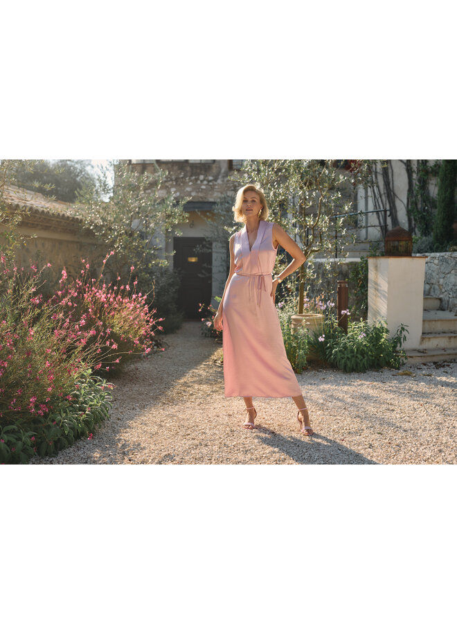 NKS14018 65 Nukus Violet Dress Silky Fango