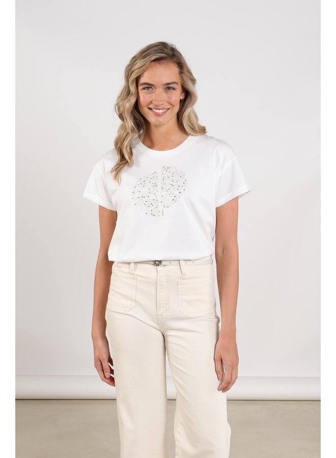 NKS04020 126 Nukus Riuka Shirt Offwhite/Gold