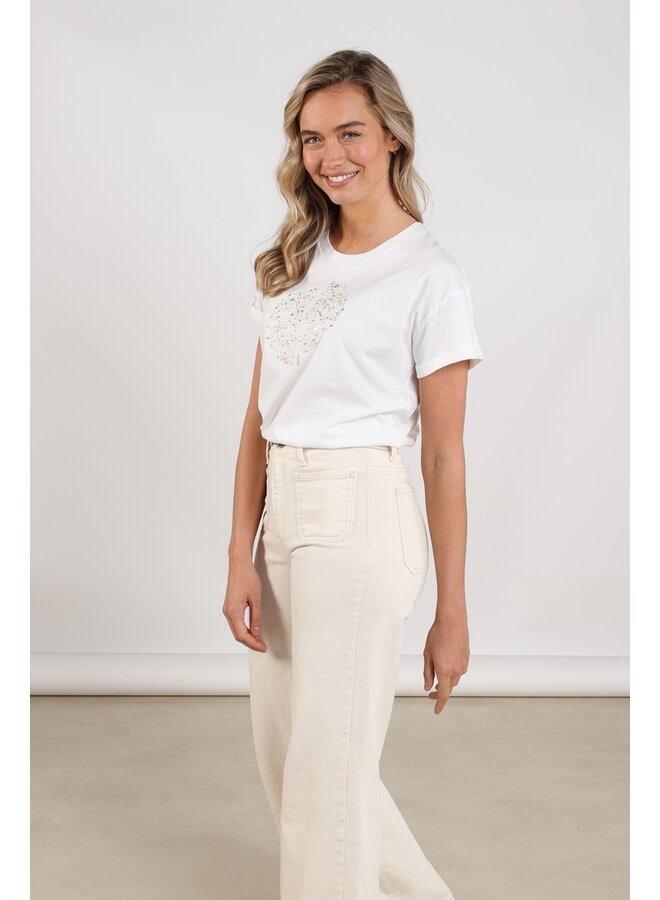 NKS04020 126 Nukus Riuka Shirt Offwhite/Gold