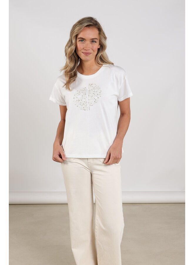 NKS04020 126 Nukus Riuka Shirt Offwhite/Gold