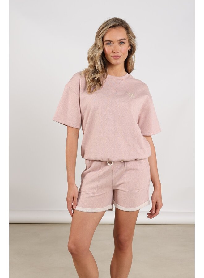 NKS03062 30 Nukus Roos Pullover Lurex Blush