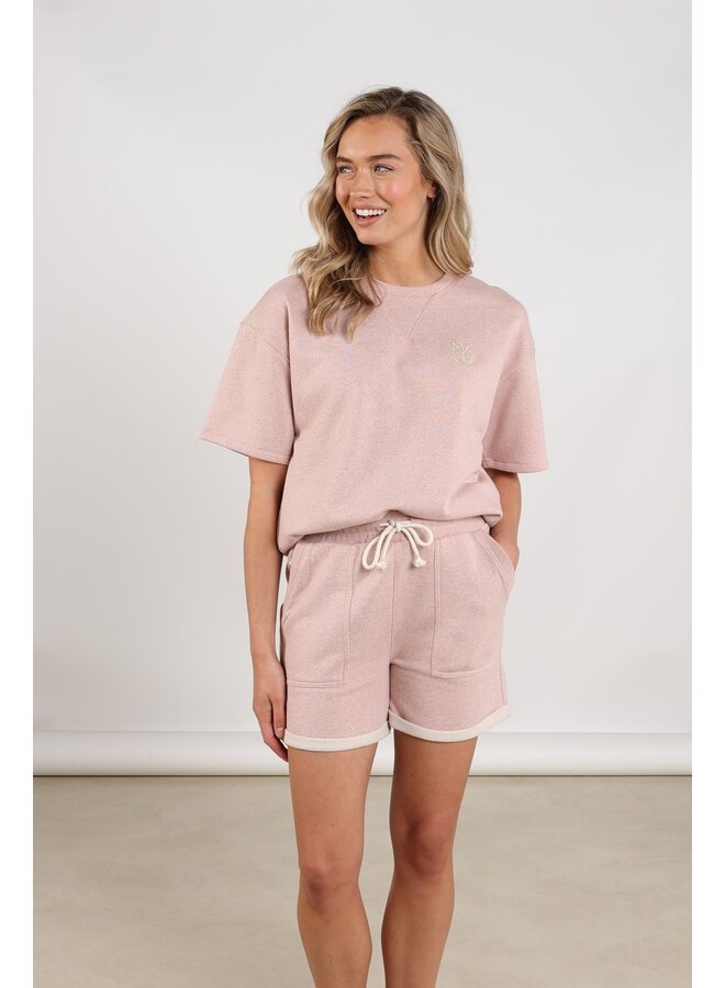 NKS03062 30 Nukus Roos Pullover Lurex Blush