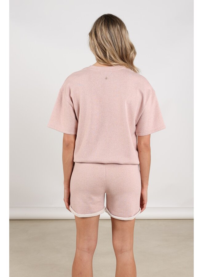 NKS03062 30 Nukus Roos Pullover Lurex Blush