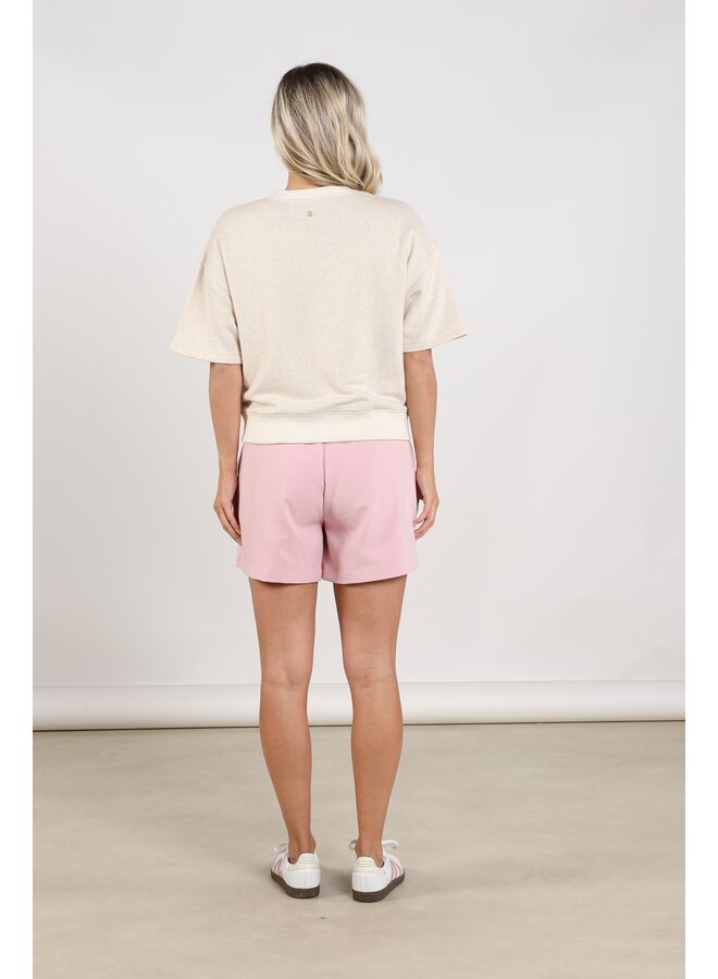 NKS03049 378 Nukus Lotte Pullover Golden Days Sand Melange/Blush