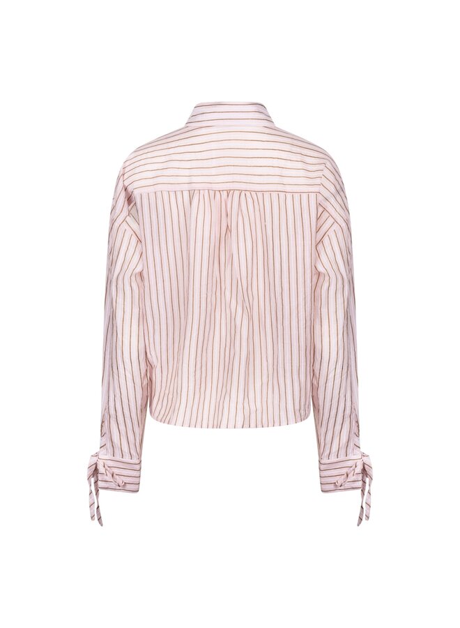 NKS02165 30 Nukus Bailey Blouse Stripe Blush