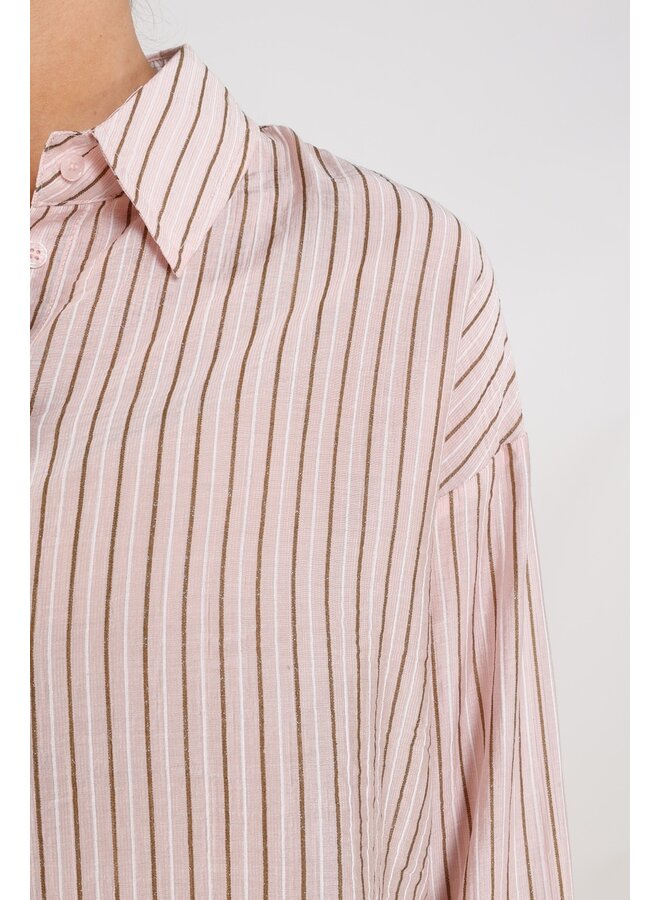 NKS02165 30 Nukus Bailey Blouse Stripe Blush