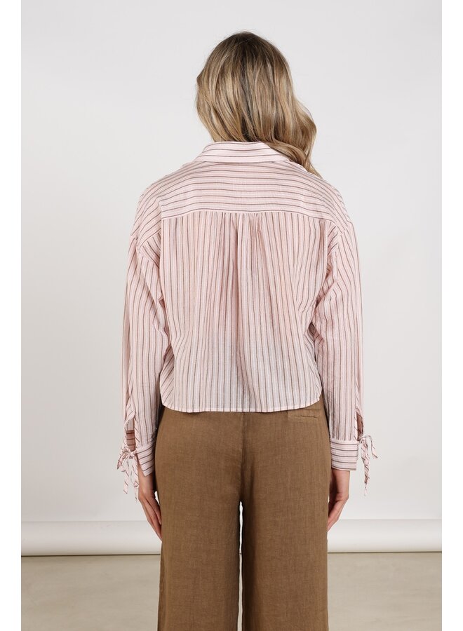 NKS02165 30 Nukus Bailey Blouse Stripe Blush