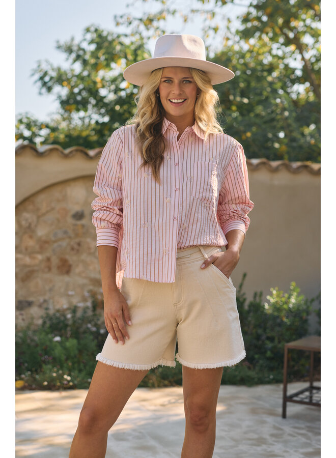 NKS02162 30 Nukus Nowi Blouse Stripe Blush