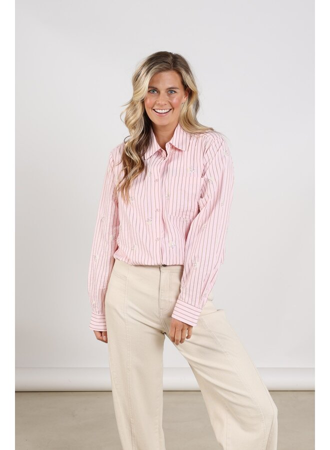 NKS02162 30 Nukus Nowi Blouse Stripe Blush