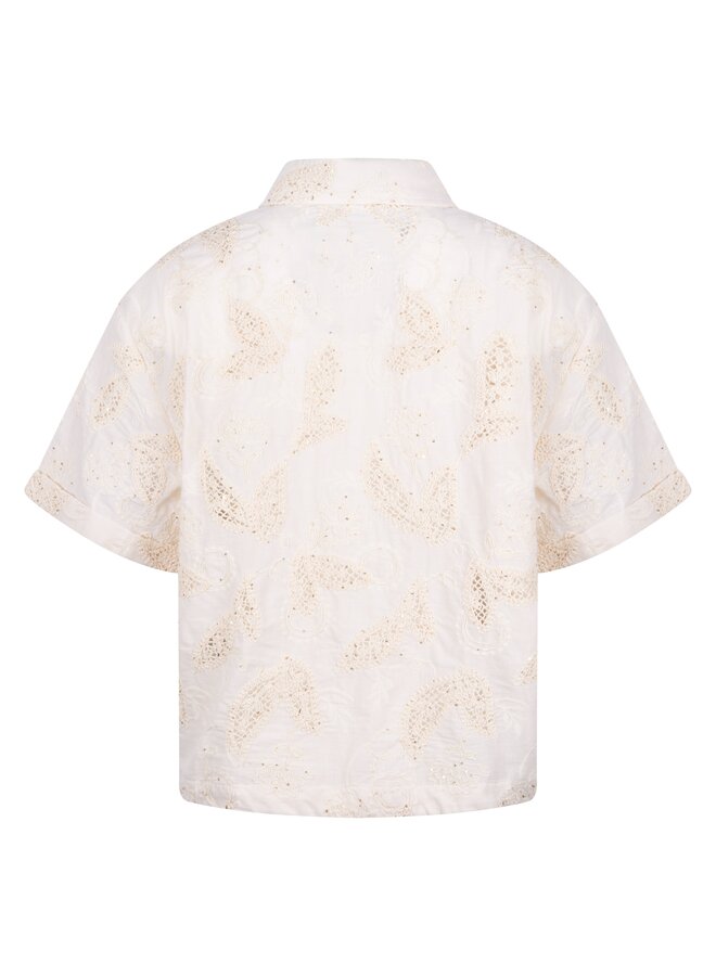 NKS02124 9 Nukus Leonora Blouse Sand