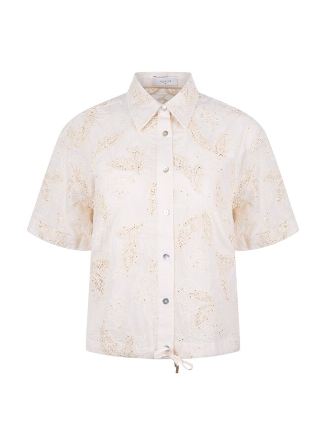 NKS02124 9 Nukus Leonora Blouse Sand