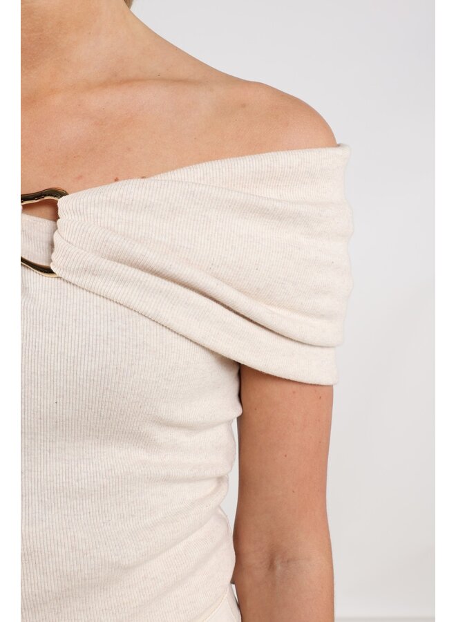 NKS01176 54 Nukus Sharon Top Sand Melange