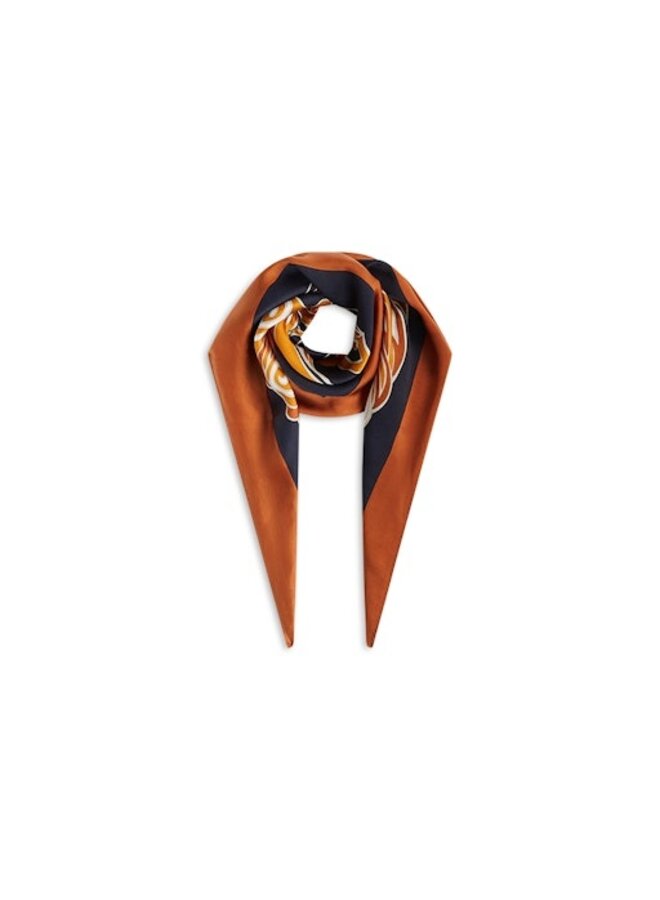 8s1091-8617 763 Summum Scarf Swirl  Darkclay