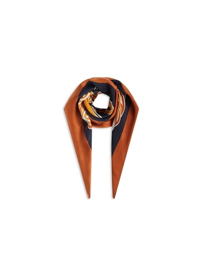 8s1091-8617 763 Summum Scarf Swirl  Darkclay