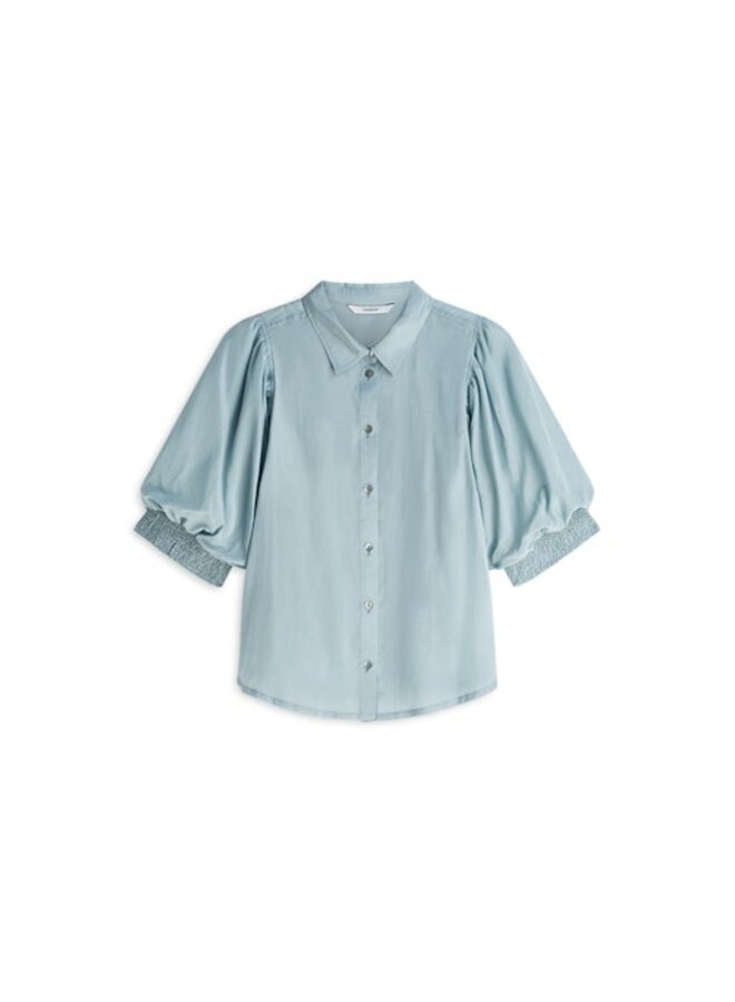 2s3485-12370 431 Summum Blouse Viscose cotton  Glacierblue