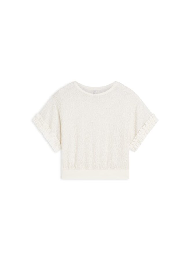 3s5297-30757 115 Summum Top Open jaquard  OffWhite