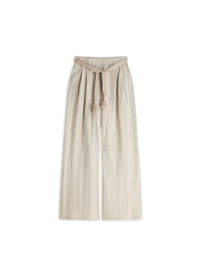 4s2972-30761 702 Summum Trouser Linen look  Pebblebeige