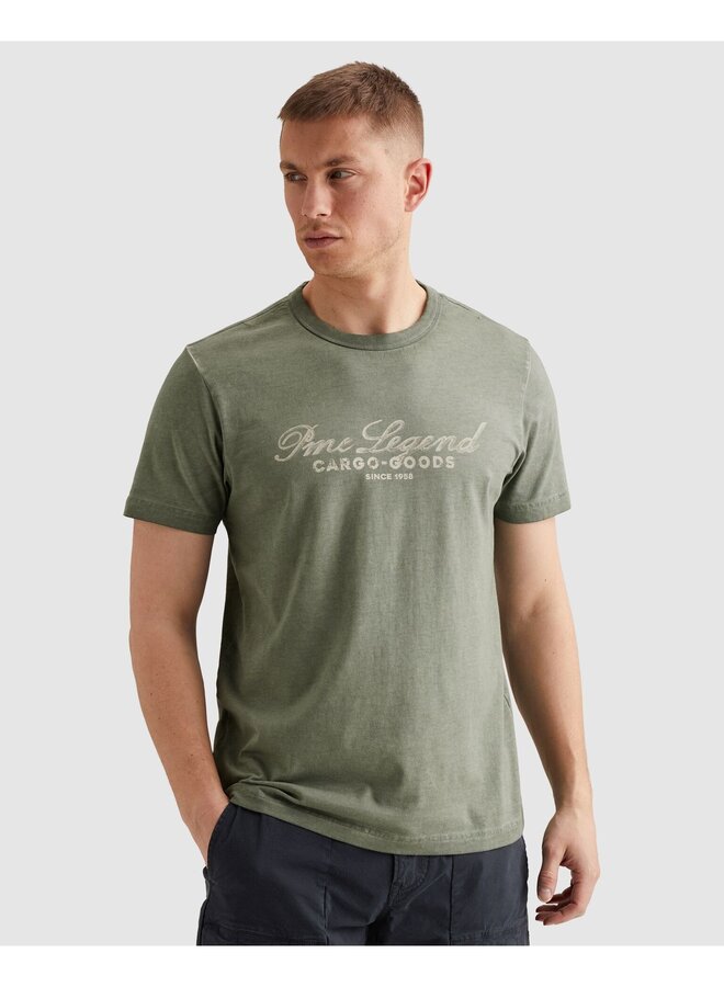 PTSS2604593 6123 PME Legend Short sleeve r-neck single jersey cold dye Iceberg Green