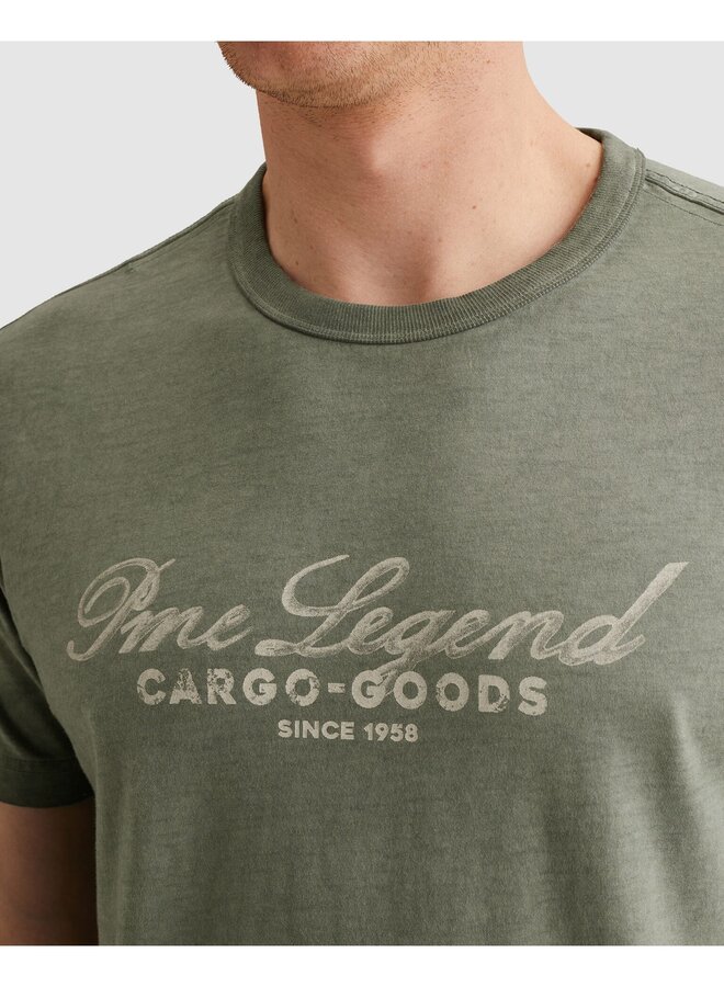 PTSS2604593 6123 PME Legend Short sleeve r-neck single jersey cold dye Iceberg Green